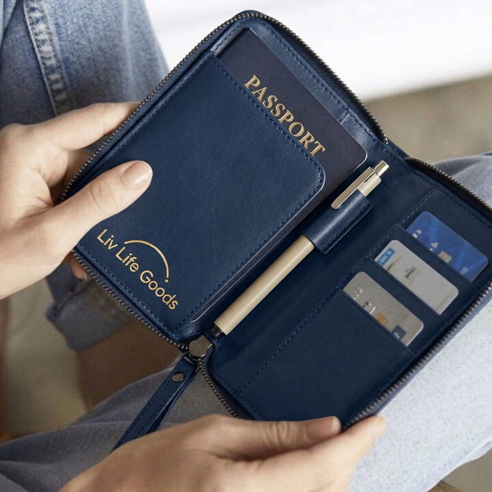 LivLifeGoods™ Skyline Voyage Passport Case