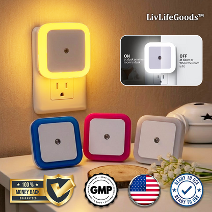LivLifeGoods™ SmartGlow Plug-In Auto Sensor Night Light