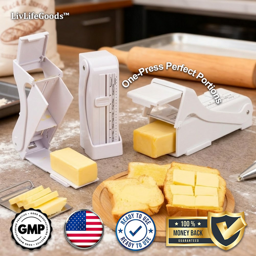LivLifeGoods™ SmartSlice Adjustable Butter Cutter Box