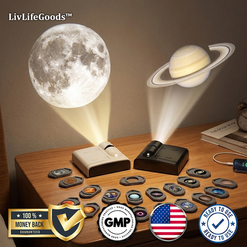 LivLifeGoods™ StarWave Mini Galaxy Projector Lamp