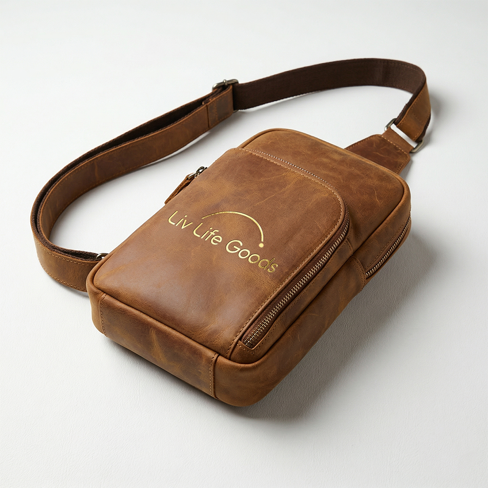 LivLifeGoods™ Timeless Heritage Leather Sling
