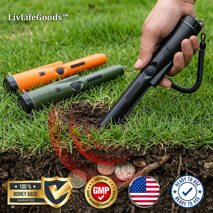 LivLifeGoods™ TreasureFind 360° Scanning Metal Detector