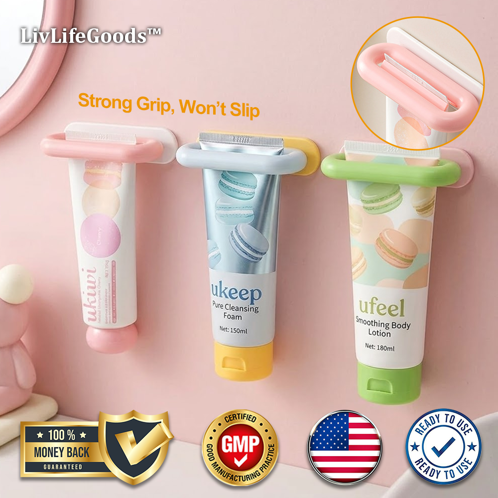 LivLifeGoods™ TubePress Wall Squeezer Holder