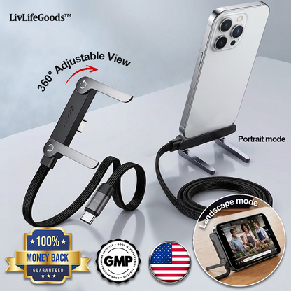 LivLifeGoods™ VoltFlex 240W Foldable Phone Stand Cable