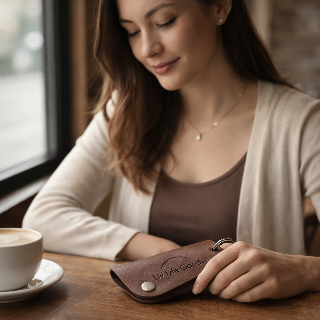 LivLifeGoods™ Walnut Grain Key Holder