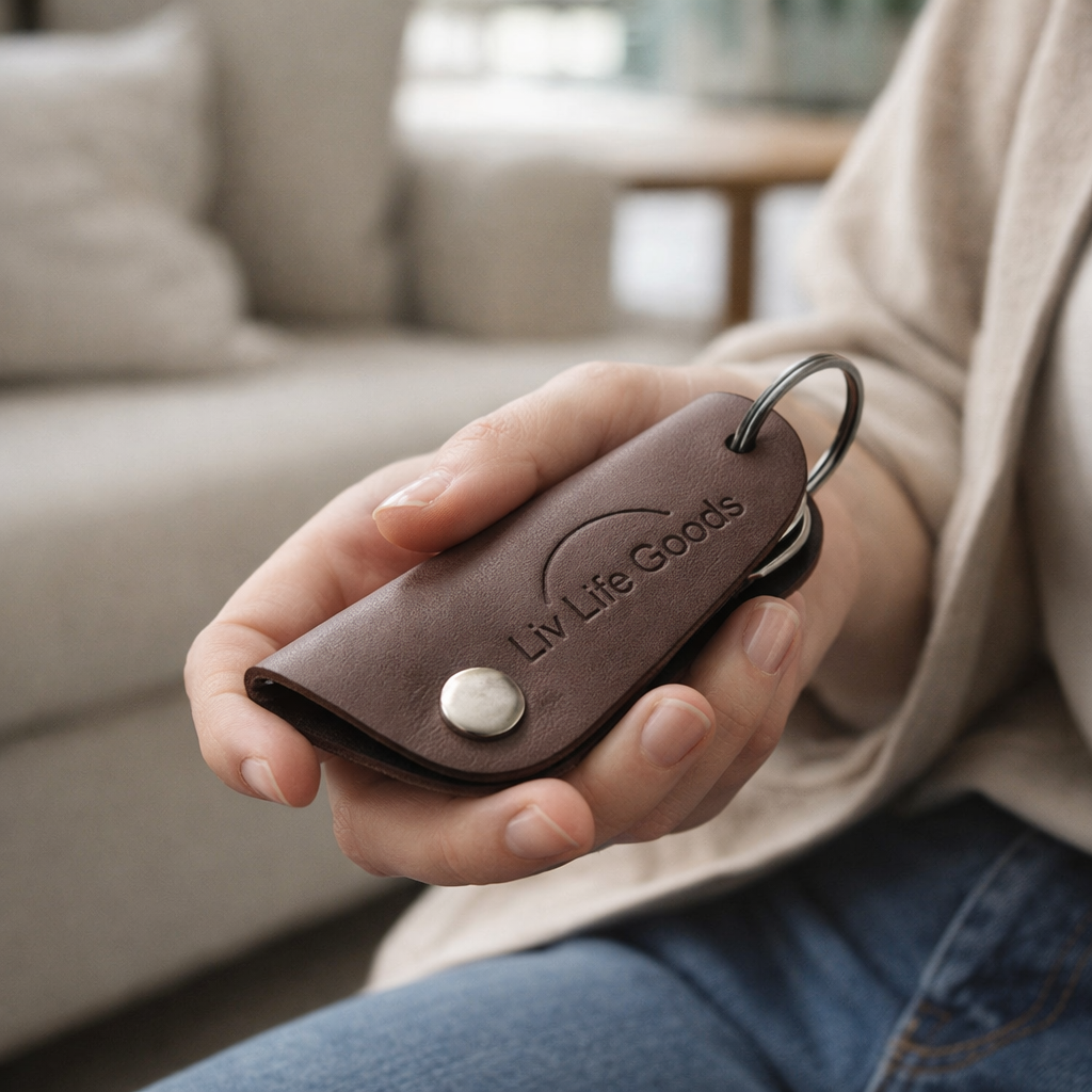 LivLifeGoods™ Walnut Grain Key Holder